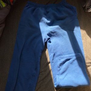 blue sweat pants